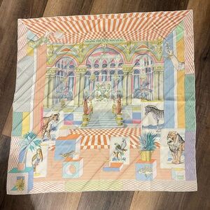 Hermès Grand Théâtre Nouveau Silk Scarf • Hand-Rolled Twill • Iconic Design